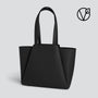 Vegan Midi Pyramid - black
